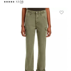 Paige Drew Cargo Pants-Faded Olive Green-Size 31
